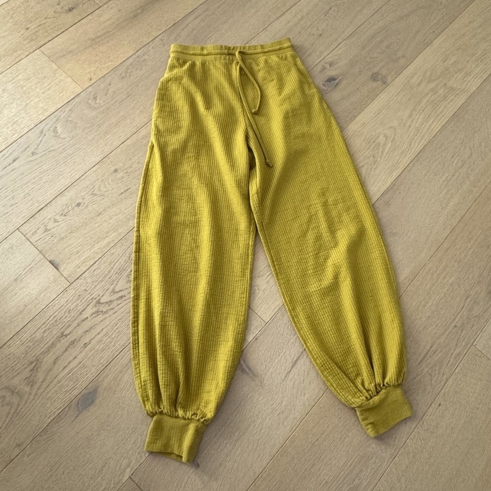 Free Peoplee high waisted Cotten Ribbed Jogger XSmall